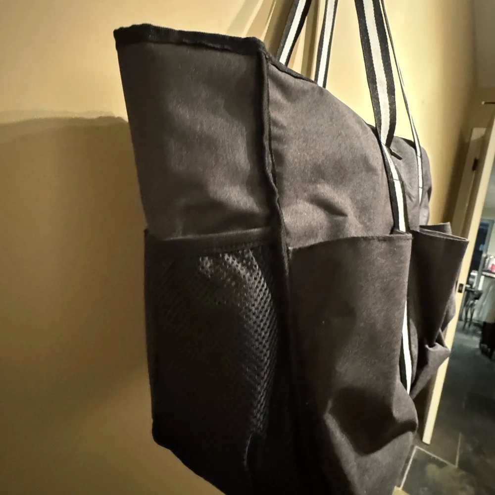 Trunab Grey Teacher Nurse Utility Tote Bag Work Organizer Pockets